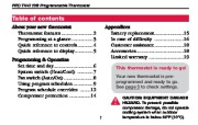 Honeywell PRO TH4110B Programmable Thermostat Operating Manual page 3