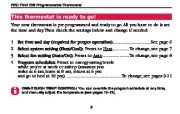 Honeywell PRO TH4110B Programmable Thermostat Operating Manual page 5