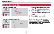 Honeywell PRO TH4110B Programmable Thermostat Operating Manual page 8