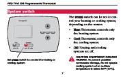 Honeywell PRO TH4110B Programmable Thermostat Operating Manual page 9