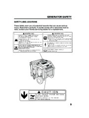 Honda Generator EB5000i EB7000i Owners Manual page 11