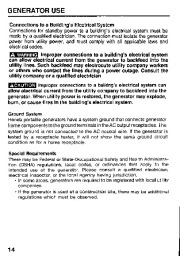 Honda Generator EG1400X EG2500X Owners Manual page 16