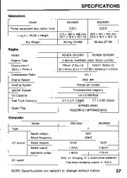 Honda Generator EG1400X EG2500X Owners Manual page 39
