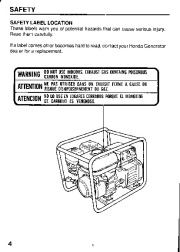 Honda Generator EG1400X EG2500X Owners Manual page 6