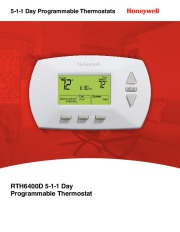 Honeywell RTH6400D 5-1-1 Day Programmable Thermostat Brochure page 1