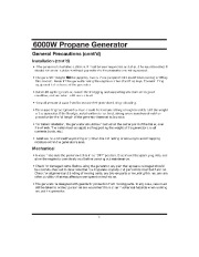 All Power America 6000 APG3560CSA Generator Owners Manual page 12