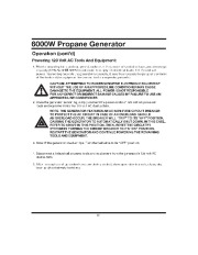 All Power America 6000 APG3560CSA Generator Owners Manual page 22