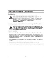 All Power America 6000 APG3560CSA Generator Owners Manual page 26