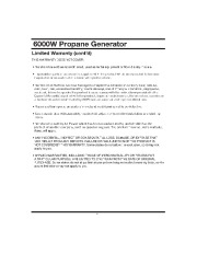 All Power America 6000 APG3560CSA Generator Owners Manual page 4