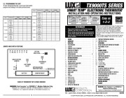 Lux TX9000TS Touch Screen 7 Day Programmable Thermostat Installation and Operating Instructions page 6