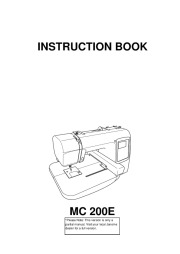 Janome MC 200E Sewing Machine Instruction Owners Manual page 1