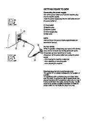 Janome MC 200E Sewing Machine Instruction Owners Manual page 6