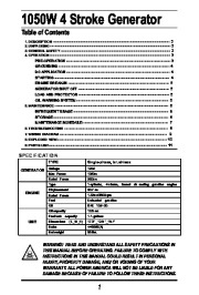 All Power America 1500 APG3006 Generator Owners Manual page 2