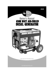 All Power America 6500 APG3201 Generator Owners Manual page 1