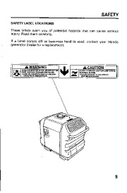 Honda Generator EU2600i EU3000is Owners Manual page 7