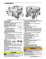 Honeywell HW4000L HW5500L HW 5600C HW6200 HW6850 HW7500EL Generator Service Manual page 21
