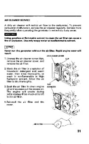 Honda Generator EM6000GP Owners Manual page 33