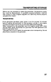 Honda Generator EM6000GP Owners Manual page 39