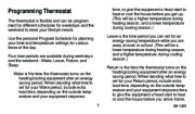 Honeywell Programmable Thermostats T8000C T8001C T8011R T8024C Owners Manual page 7