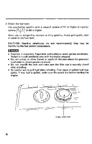 Honda Generator EB3000 EB4000 Owners Manual page 10