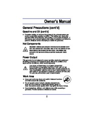 All Power America 8000 APG3005 Generator Owners Manual page 5