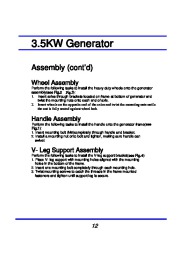 All Power America 3500 APG3002 Generator With Mobility Kit Owners Manual page 12