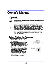 All Power America 3500 APG3002 Generator With Mobility Kit Owners Manual page 24