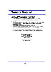 All Power America 3500 APG3002 Generator With Mobility Kit Owners Manual page 32