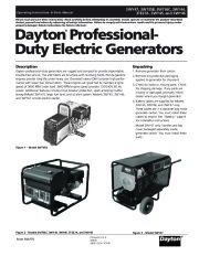 Dayton 3WY47 3W735B 3W736C 3WY44 3TE27A 3WY45 3WY46 Generator Parts page 1