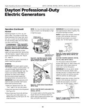 Dayton 3WY47 3W735B 3W736C 3WY44 3TE27A 3WY45 3WY46 Generator Parts page 14