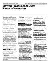 Dayton 3WY47 3W735B 3W736C 3WY44 3TE27A 3WY45 3WY46 Generator Parts page 4