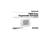 Honeywell TH8000 Series Programmable Thermostats Owners Guide page 1