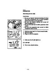 Yamaha EF2400iS Generator Owners Manual page 20